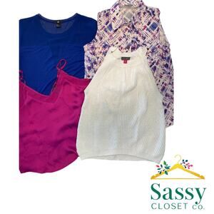 Women’s Small Tops Bundle 4‑Piece Vince Camuto LuLaRoe H&M F21